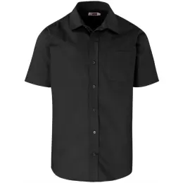 Mens Short Sleeve Milano Shirt Black Front